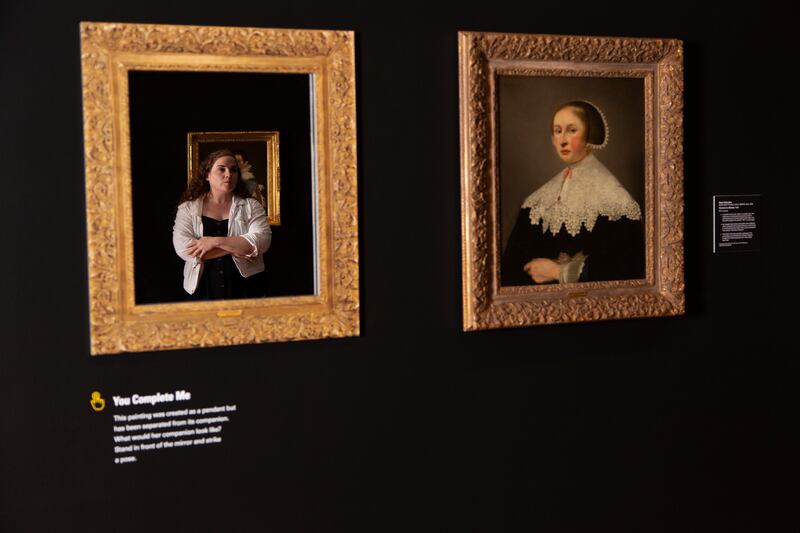 Gallery view of "Power Couples: The Pendant Format in Art" at the Utah Museum of Fine Arts, on display through Dec. 8.