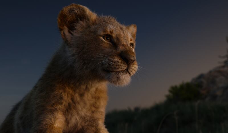 Young Simba (voice of JD McCrary) in “The Lion King.” An outdoor screening of “The Lion King” will take place at The Gateway in Salt Lake City on Aug. 12.
