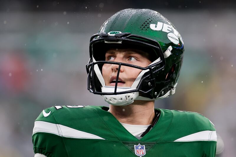 Zach Wilson against the Dolphins