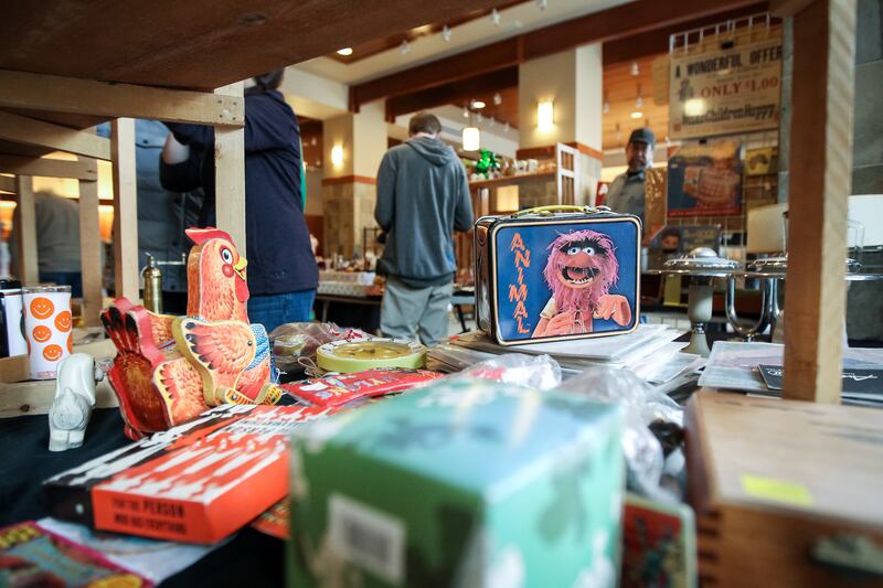 A vintage animal lunchbox was for sale at the Urban Flea Market at The Gateway in Salt Lake City on Sunday, Nov. 12, 2017. Held for the first time at Gateway, the Urban Flea Market included 75 vendors, three food trucks and entertainment. Other indoor mar