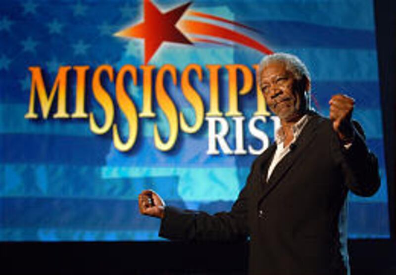 Mississippi native Morgan Freeman serves as master of ceremonies Saturday for the Mississippi Rising benefit concert at the University of Mississippi. Proceeds from the nationally televised fund-raiser will go to help victims of Hurricane Katrina, many of