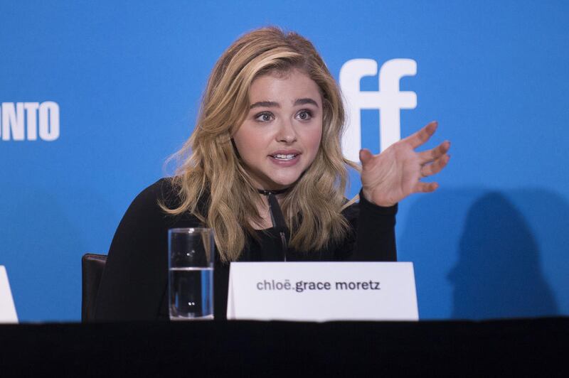 ChloË Grace Moretz attends the press conference for "Brain on Fire" on day 9 of the Toronto International Film Festival at the TIFF Bell Lightbox on Friday, Sept. 16, 2016, in Toronto. (Photo by Arthur Mola/Invision/AP)