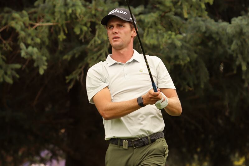 BYU’s David Timmins plays at the Utah Open at Riverside Country Club in Provo, Utah, on Friday, Aug. 19, 2022.
