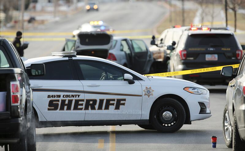 Davis County sheriff’s car, dnstock