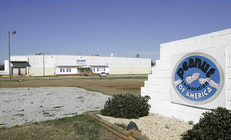 An Early County Sheriff's car sits parked in front of the the Peanut Corporation of America processing plant in Blakely, Ga., Thursday, Jan. 29, 2009. In the face of a national salmonella outbreak, Peanut Corporation of America is voluntarily recalling al