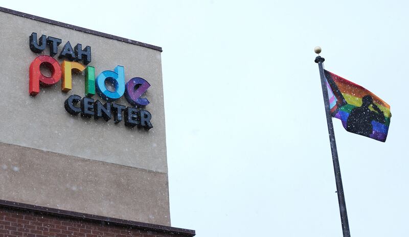 The Utah Pride Center office in Salt Lake City is pictured in 2020.