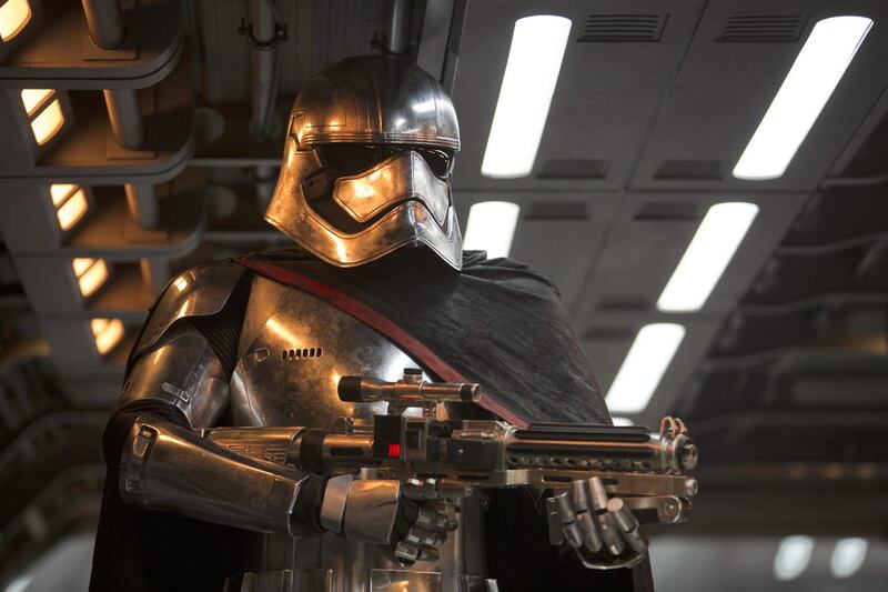 Captain Phasma (Gwendoline Christie) in “Star Wars: The Force Awakens.”