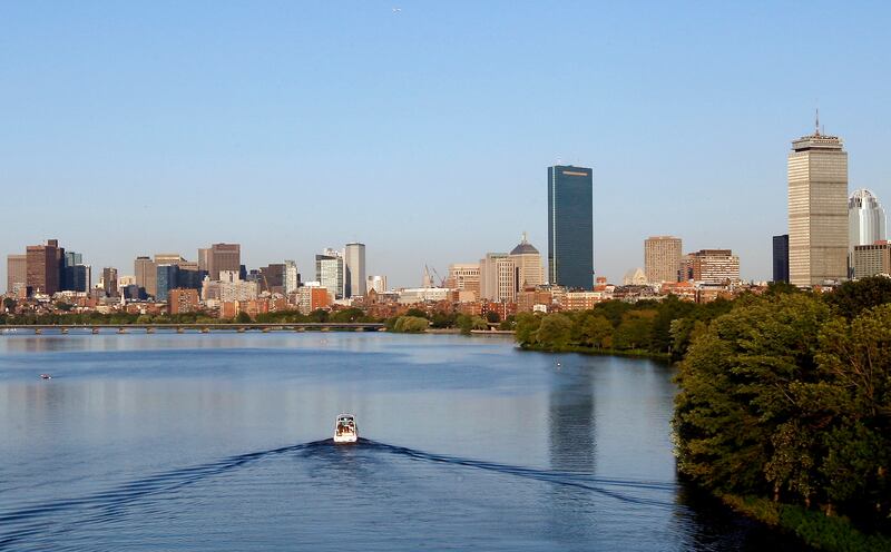 The Boston skyline is seen from the Charles River. WalletHub released a study ranking the best and worst states to live in.