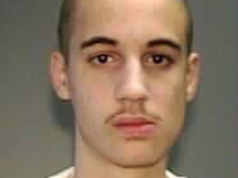 FILE - This Oct. 10, 2006 file photo provided by the South Carolina Department of Corrections shows Christopher Pittman. Twenty-one-year-old Pittman who tried to blame the antidepressant Zoloft for the shotgun slayings of his grandparents when he was 12 y