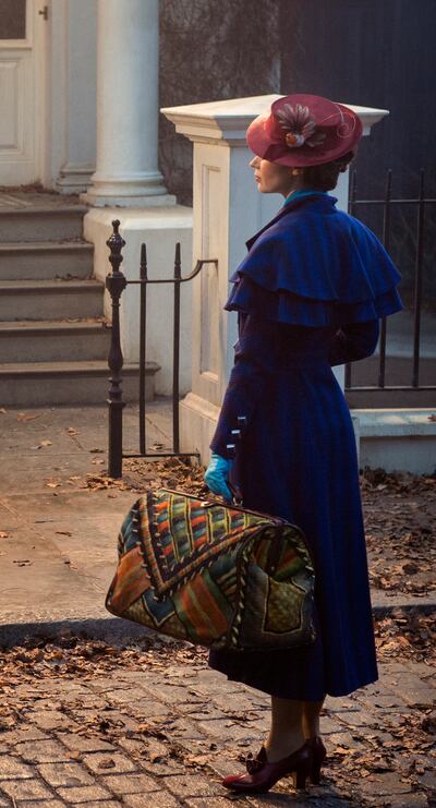 Mary Poppins (Emily Blunt) returns to the Banks home after many years and uses her magical skills to help the now grown up Michael and Jane rediscover the joy and wonder missing in their lives in “Mary Poppins Returns," a sequel to the 1964 classic.