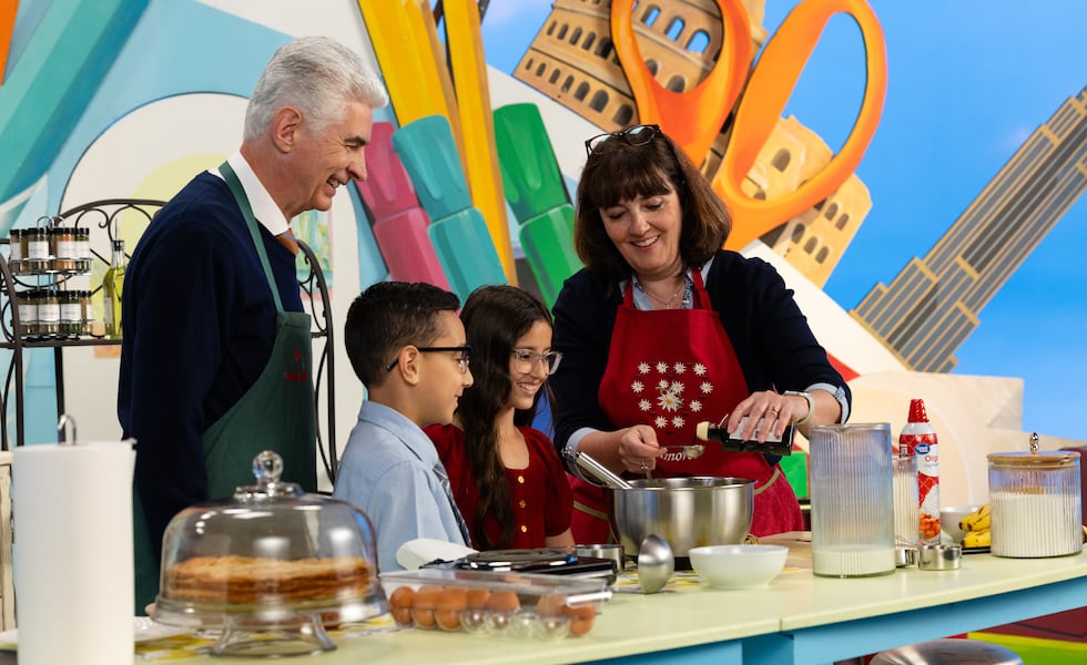 Elder Caussé shares family values with children