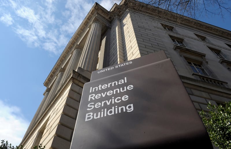 The exterior of the Internal Revenue Service building in Washington, on March 22, 2013.
