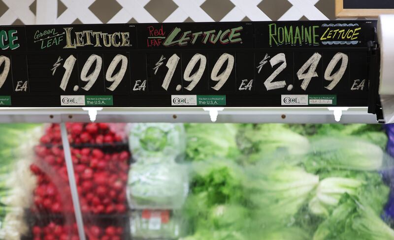 Produce for sale at Reams Food Store in Sandy, Utah.