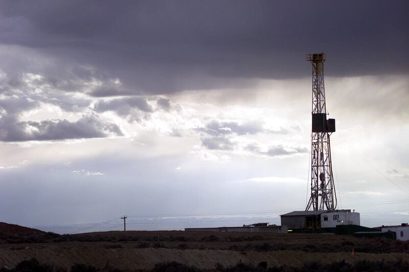 FILE - An oil rig is pictured in the Uinta Basin. The rig, run by Shenandoah Energy, is in the Red Wash area near Vernal.