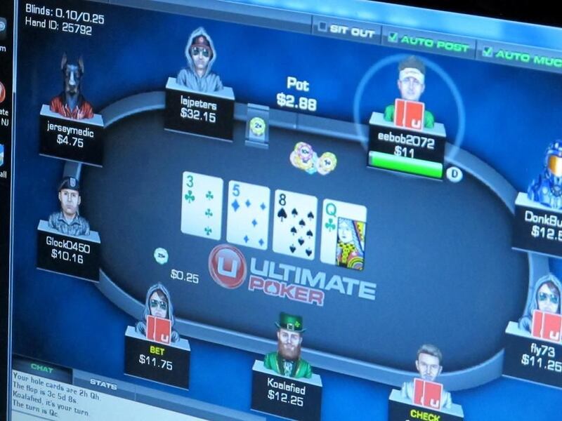 Legal analysts say the recent U.S. District Court decision that allows New Hampshire's iLottery to continue also benefits online poker, as seen on this screen.
