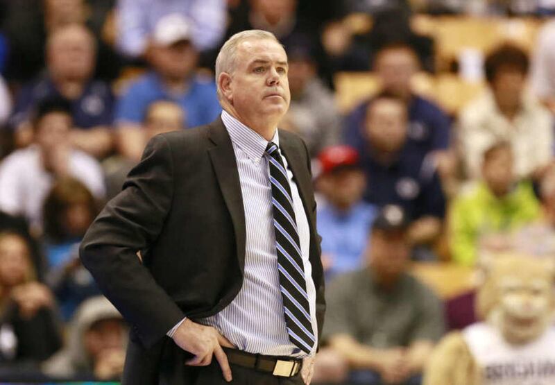 Brigham Young Cougars head coach Dave Rose looks on during the game against Gonzaga Bulldogs at the Marriott Center Saturday, Dec. 27, 2014, in Provo.