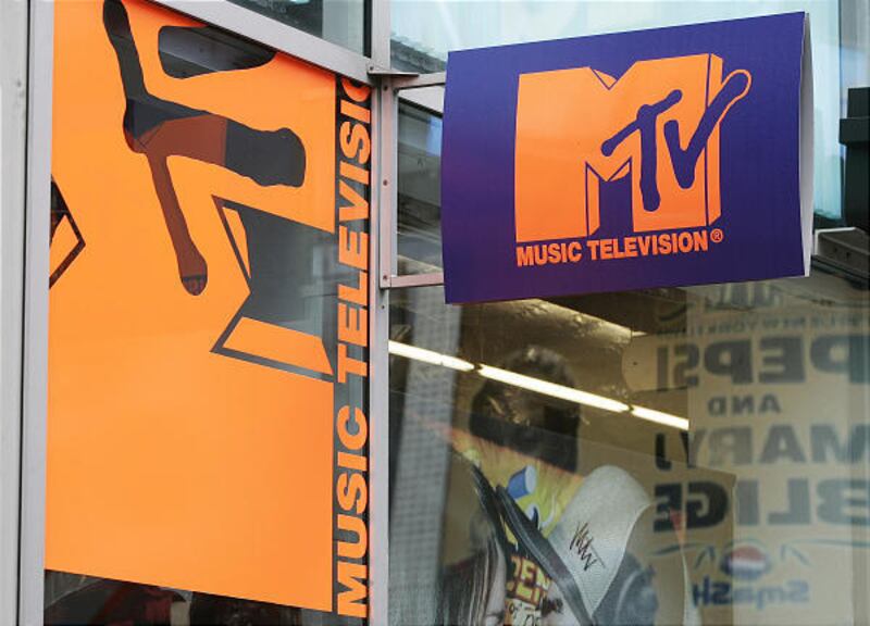 This Aug. 7, 2006 file photo shows the MTV store outside the MTV Times Square Studios, in New York. Remember the MTV VJ? That’s so two decades ago. Now the network is looking to hire its first TJ, or Twitter Jockey.