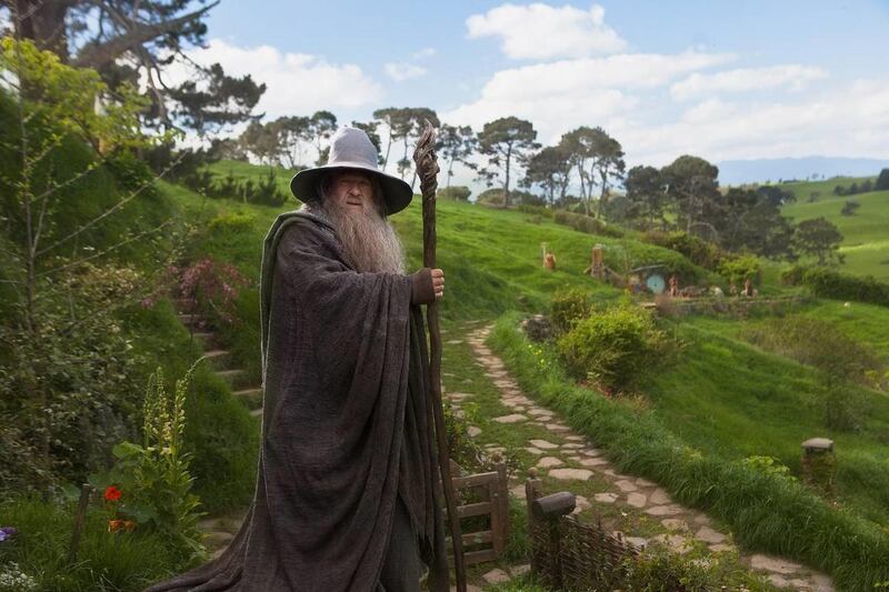 Ian McKellen as Gandalf in a scene from the fantasy adventure “The Hobbit: An Unexpected Journey.”