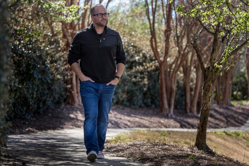 Steve Austin, a life coach, speaker and author, is photographed outside his office in Birmingham, Alabama on March 6, 2018.