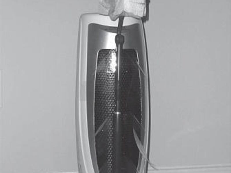 A space heater with feather duster and fly strips won an "energy-efficient" label.