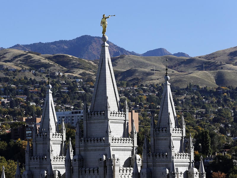 FILE - The Salt Lake Temple on Monday, Oct. 13, 2014.