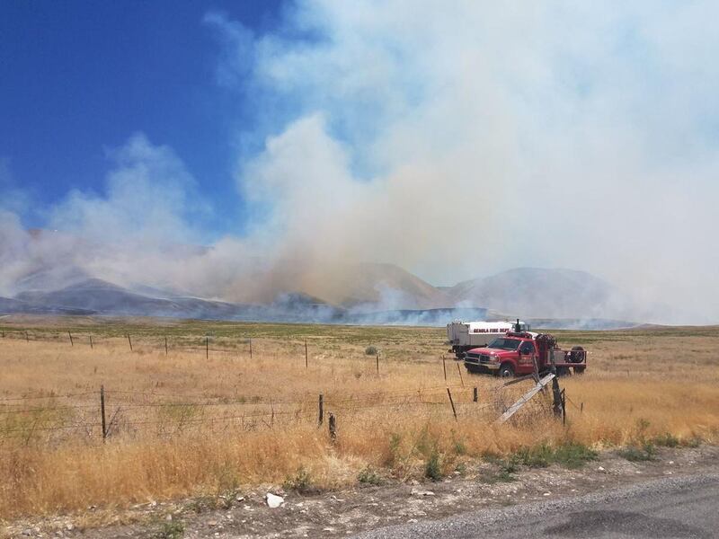 A wildfire scorched more than 2,250 acres of land on West Mountain near Payson, officials reported on Friday