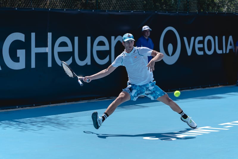 Former BYU tennis player Tennyson Whiting participates in the Saint Tropez Open.