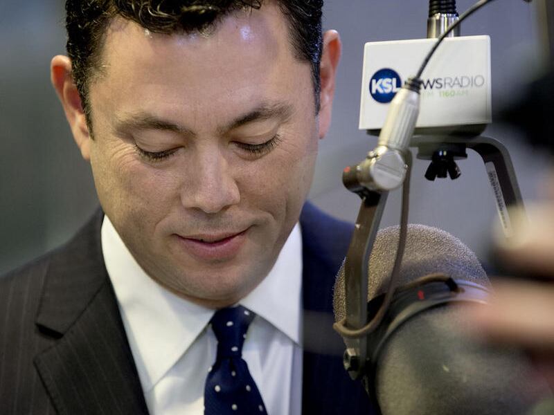 Rep. Jason Chaffetz, R-Utah, gives an interview on KSL Newsradio's “The Doug Wright Show” in Salt Lake City on Wednesday, April 19, 2017, after announcing he is not running for re-election — or any other office — in 2018.