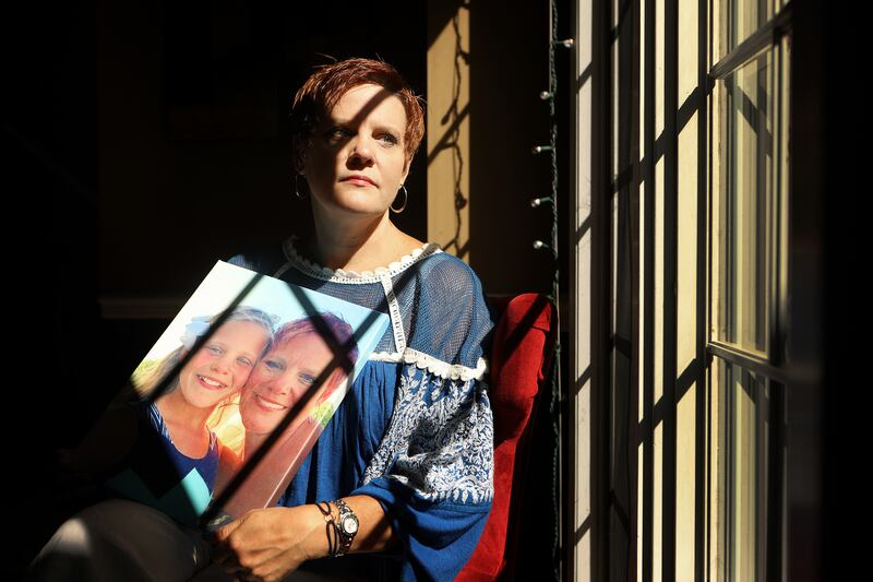 Dianne Grossman's daughter, Mallory, committed suicide at age 12 after what her mom said was incessant bullying by classmates at school. In the aftermath of her death in 2017, Grossman, pictured Wednesday, July 18, 2018, in her Rockaway, New Jersey, home,
