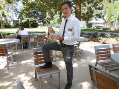 Nate Clyde serving a mission for the Church of Jesus Christ of Latter-day Saints in the Provo Missionary Training Center, August 2017.