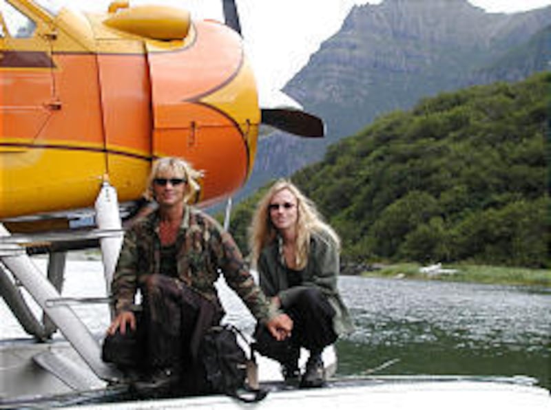 The late animal activist Timothy Treadwell and Amie Huguenard in Alaska in "Grizzly Man."