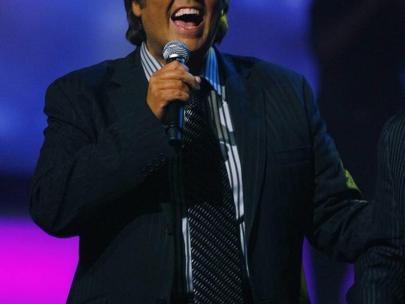 Jimmy Osmond performs during a taping of the Osmonds 50th anniversary show in 2007.
