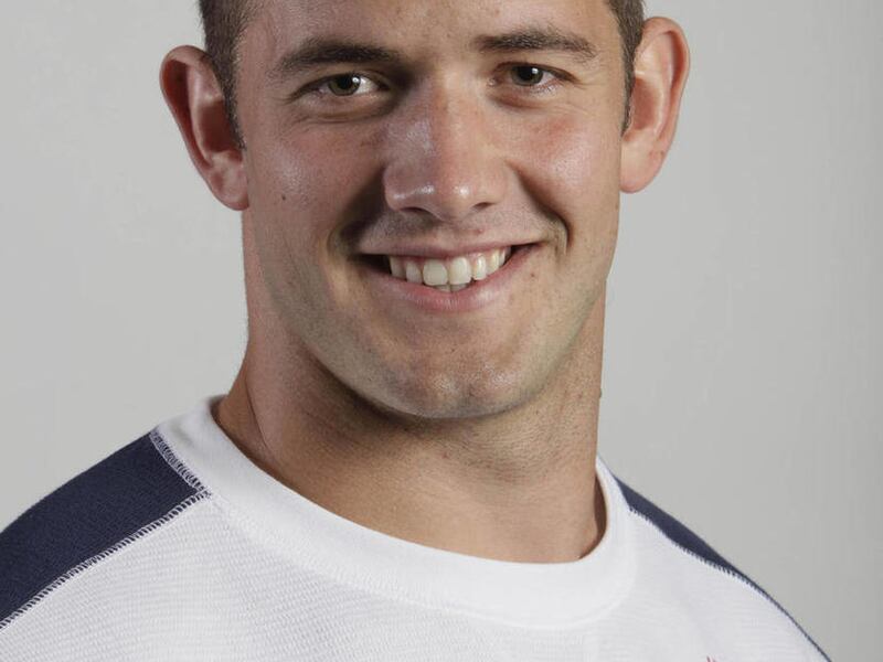 FILE - In this Sept. 11, 2009, file photo, United States Olympic bobsledder Justin Olsen smiles for a portrait during the USOC Media Summit in Chicago. Olsen is enlisting in the New York Army National Guard on Thursday, Jan. 6, 2011, one day before flying