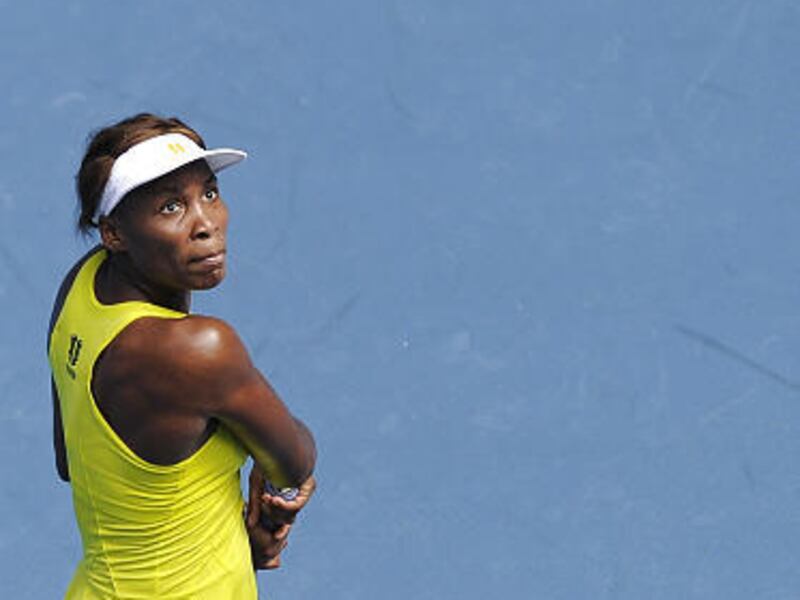 Venus Williams won Thursday to advance past the second round of the Australian Open tennis championship.
