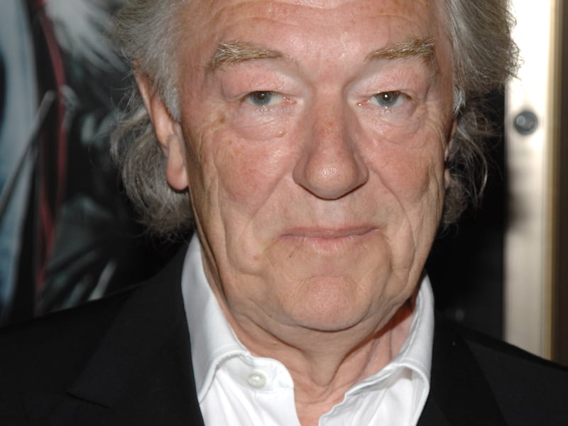 Actor Michael Gambon attends the premiere of “Harry Potter and the Half Blood Prince,” in New York, in 2009. Gambon died from pneumonia at age 82.