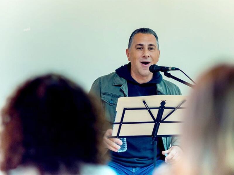 John Pavolitz speaks during “A Bigger Table” tour event in Philadelphia in February.
