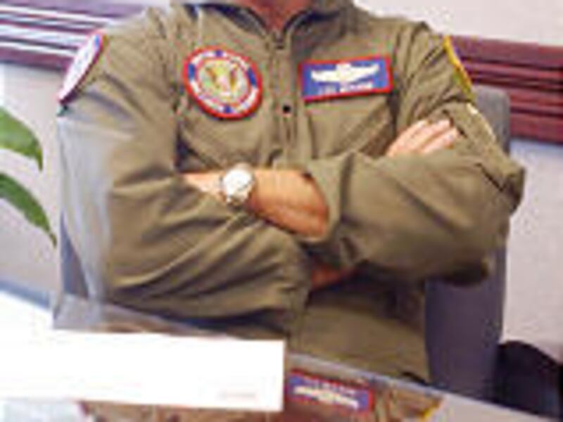 Air Force Maj. Gen. Lee McFann, director of Northern Command operations, talks about the command's readiness during a recent interview at Peterson Air Force Base, Colo.