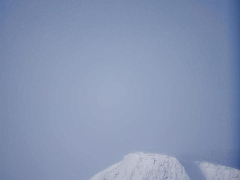 A Bell-helicopter takes off early Saturday March 17, 2012 to fly near the Kebnekaise mountain range in northern Sweden as part of the search operation for the Norwegian Hercules C130 cargo aircraft missing since Thursday.