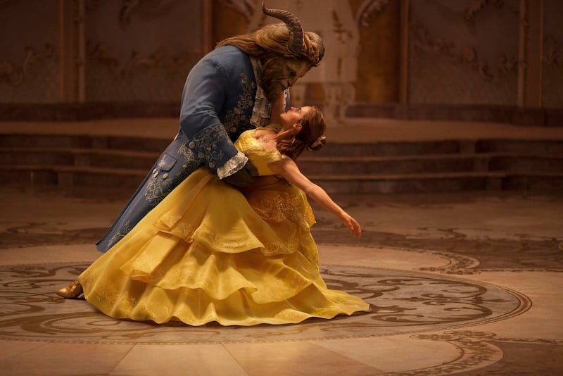 Emma Watson stars as Belle and Dan Stevens as the Beast in Disney's "Beauty and the Beast," a live-action adaptation of the studio's animated classic directed by Bill Condon.