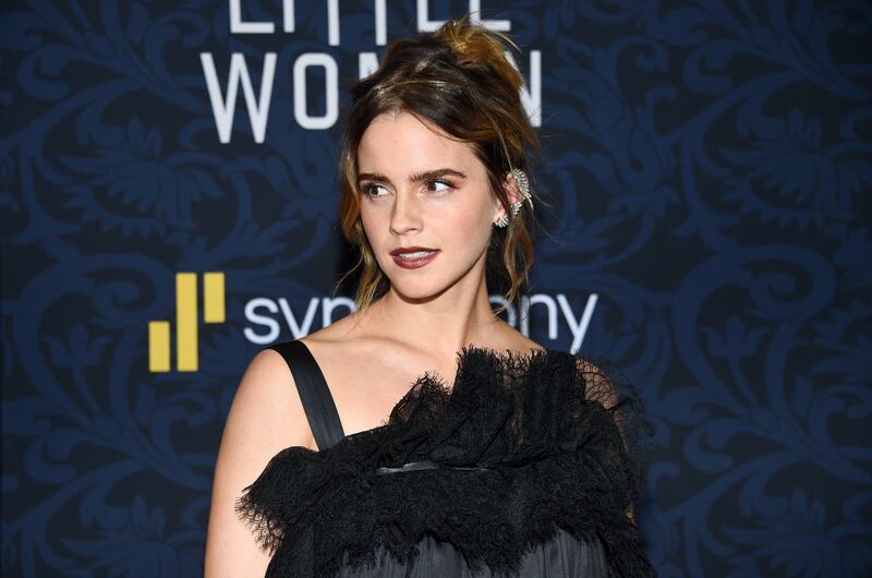 Actress Emma Watson attends the premiere of “Little Women” at the Museum of Modern Art.