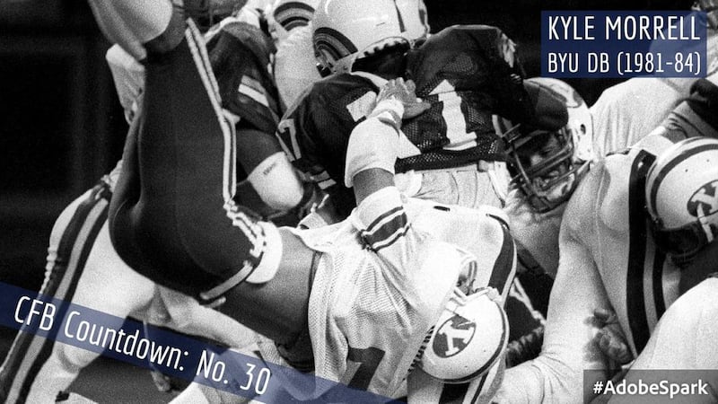 BYU defensive back Kyle Morrell.