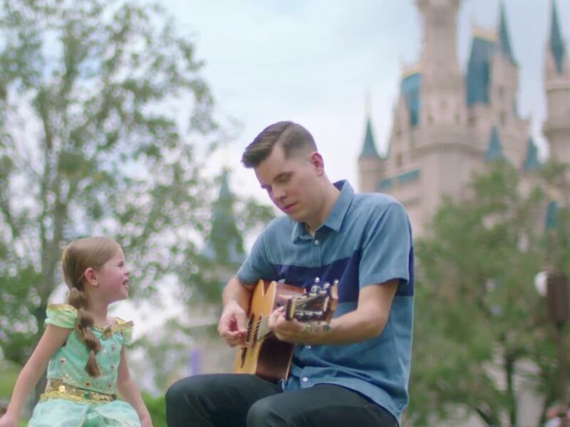Dave and Claire Crosby sing a duet of "A Whole New World," in a new music video.