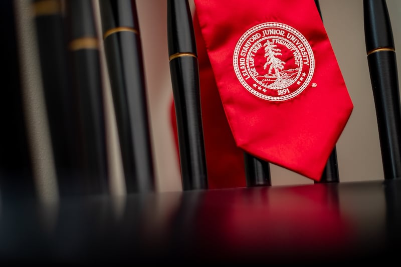 A Stanford University graduation sash.