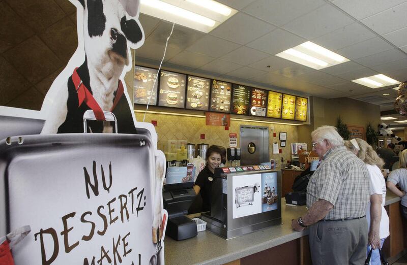 Chick-fil-A customers order lunch in Midvale Wednesday, Aug. 1, 2012. Nationally, supporters of Chick-fil-A have declared Wednesday “Chick-fil-A Appreciation Day.”