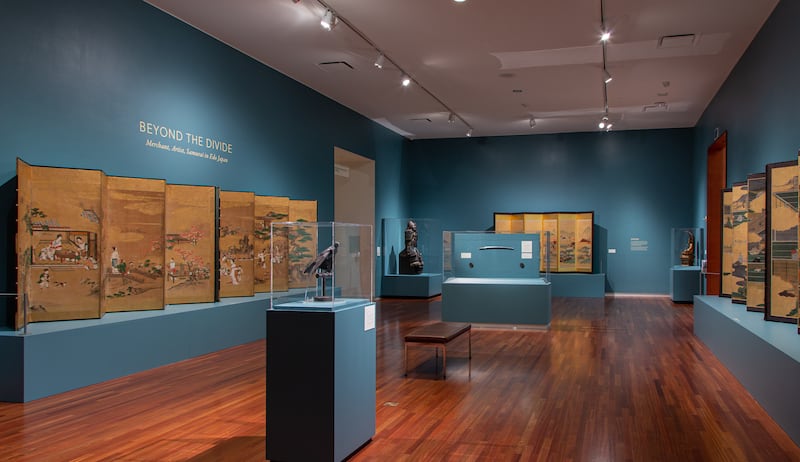 Gallery views of an exhibition of Edo period Japanese art from April 2020.