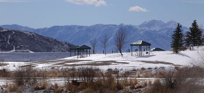 FILE - Jordanelle State Park is pictured near Heber City on Tuesday, Dec. 6, 2016. Author Wallace Stegner wrote on his "love affair" with the Heber area in a Vogue magazine article.
