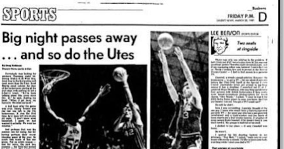 Deseret News archives: Danny Ainge blitzed the Notre Dame Irish in 1981 NCAA tourney