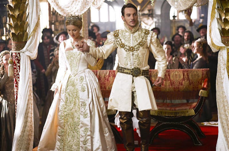 Annabelle Wallis as Jane Seymour and Jonathan Rhys Meyers as King Henry VIII in "The Tudors," which launches its third season Sunday at 10 p.m. on Showtime.