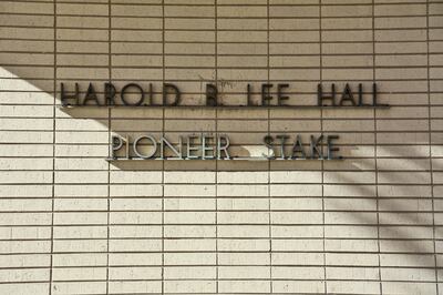 The Pioneer Stake Gymnasium was later renamed Harold B. Lee Hall.