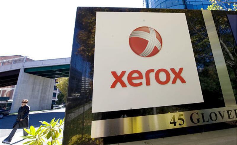 In this Oct. 28, 2008 file photo, the Xerox Corporation headquarters in Norwalk, Conn., is shown. Xerox Corp. on Monday, Sept. 28, 2009 said it will buy Affiliated Computer Services Inc. for $6.4 billion in cash and stock, joining the expensive race among